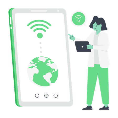 Tecnologia sem fio  Illustration