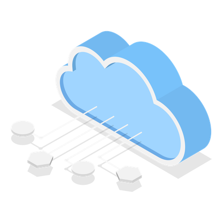 Tecnologías en la nube  Illustration