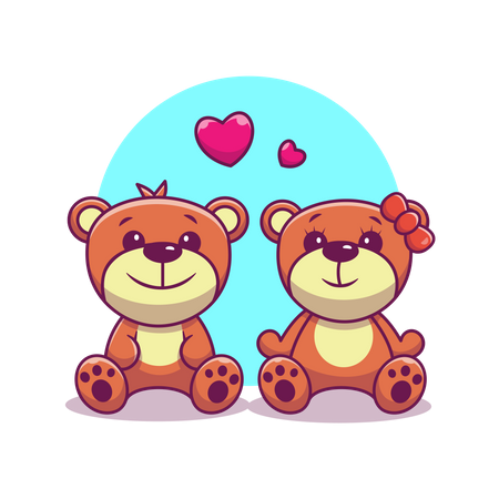 Teddy bears  Illustration