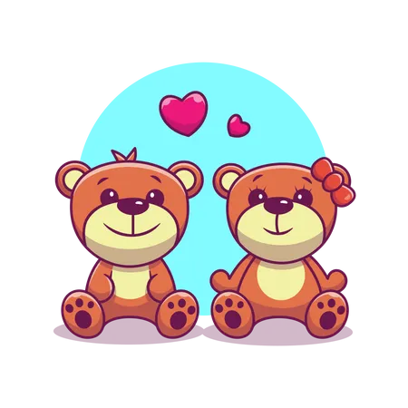 Teddy bears  Illustration