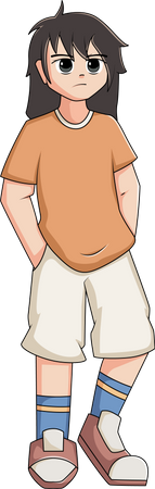 Teen Boy Avatar  Illustration
