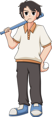 Teen Boy Character  Illustration
