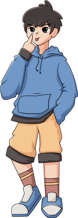 Teen Boy  Illustration