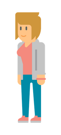 Teen girl  Illustration