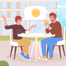 having good conversation illustrations free