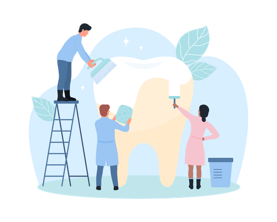 Teeth whitening  Illustration