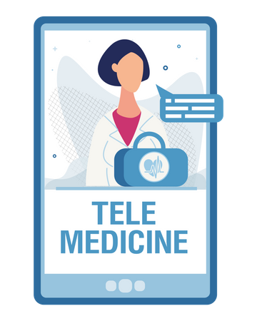 Tele Medicine Illustration