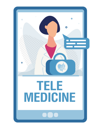 Tele Medicine  Illustration