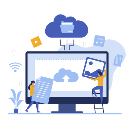 Téléchargement de fichiers  Illustration