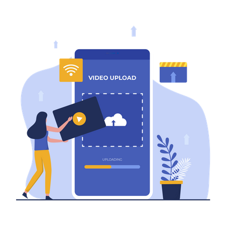 Téléchargement vidéo  Illustration