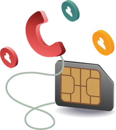 Telefonkartenanbieter  Illustration