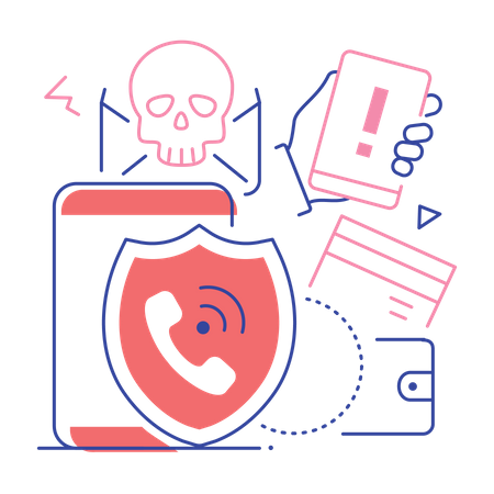 Seguridad telefonica  Ilustración