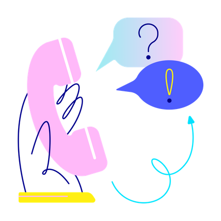 Telephone Faq  Illustration