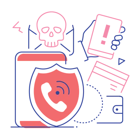 Sécurité du téléphone  Illustration