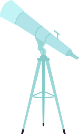 Telescopio moderno  Ilustración