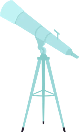 Telescópio moderno  Ilustração