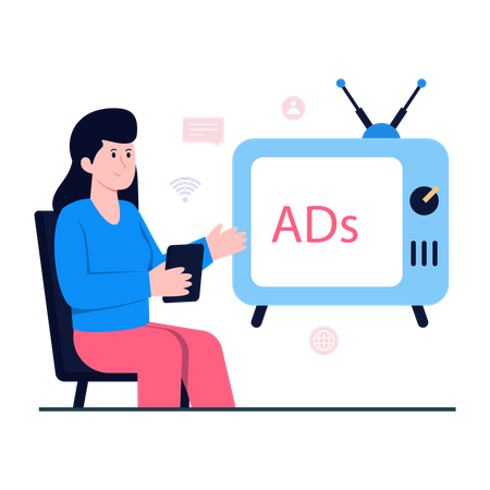 Television Advertisement  Illustration