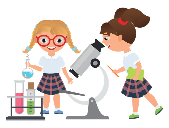 Tema de química  Ilustración