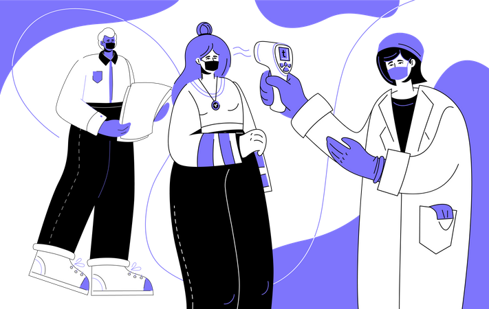 Temperature measurement  Illustration