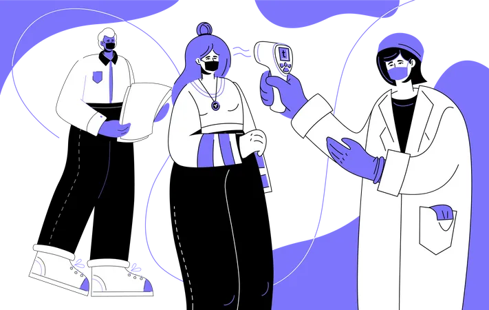 Temperature measurement  Illustration