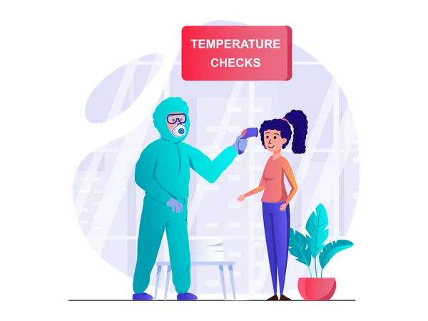 Temperaturkontrolle  Illustration