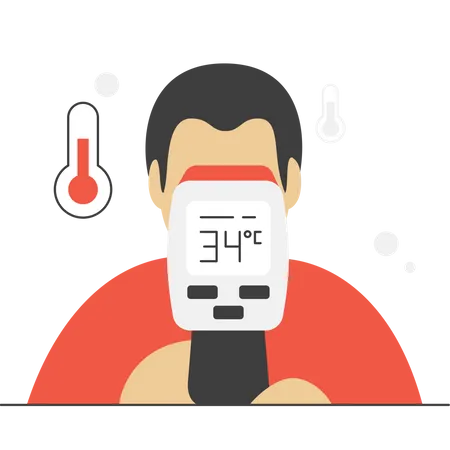 Temperatur messung  Illustration