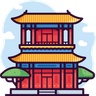 chinese house illustration svg