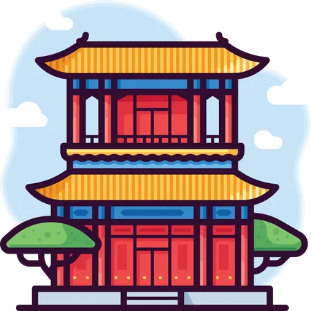 Temple  Illustration