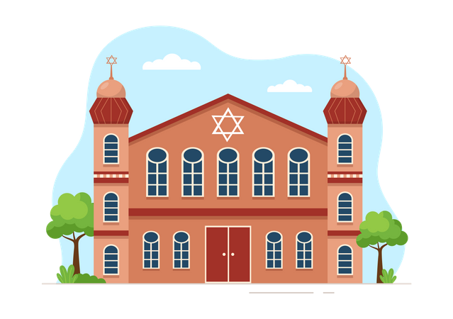 Temple juif  Illustration
