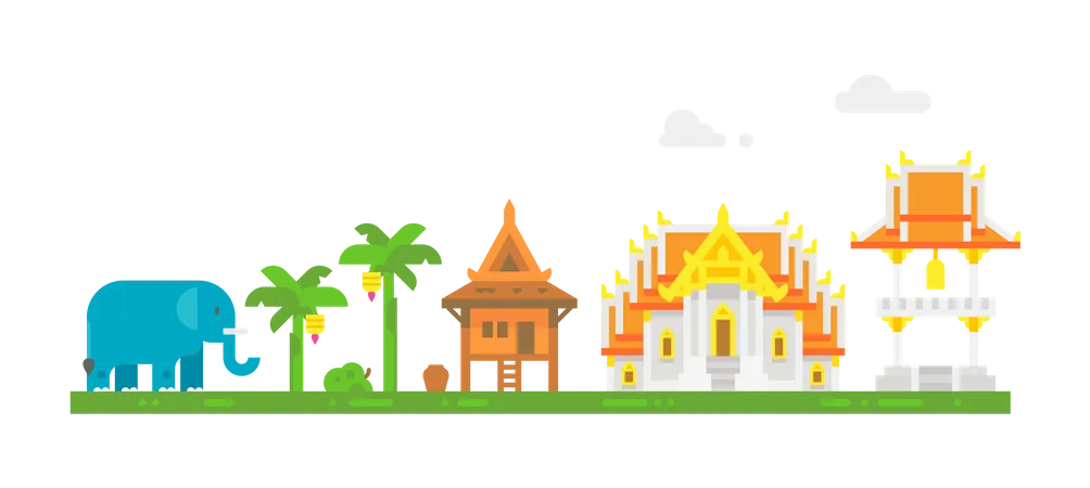 Templo Tailandês  Illustration