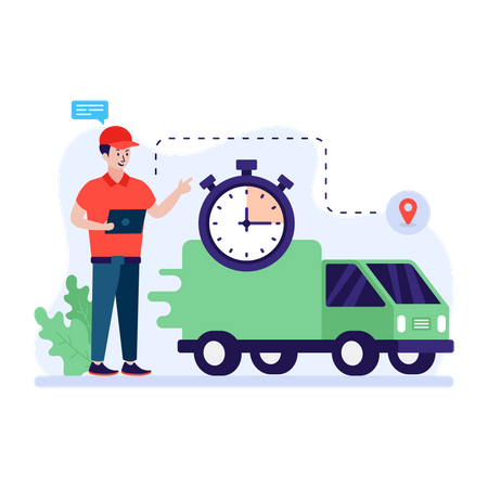 Tempo de entrega estimado  Ilustração