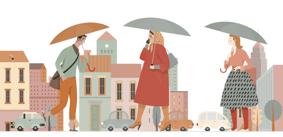 Temporada de lluvias  Ilustración