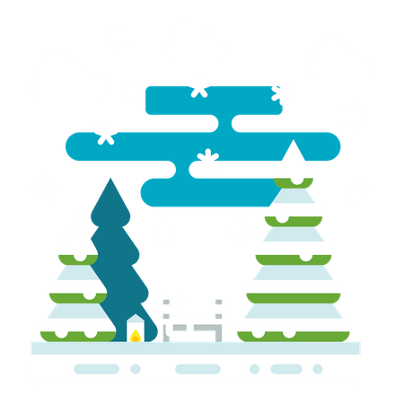 Temporada de invierno  Ilustración