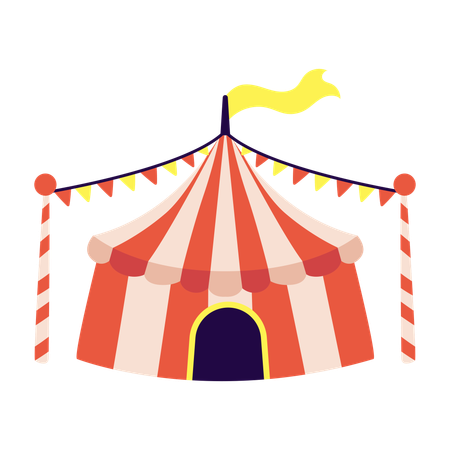 Tenda de circo  Ilustração