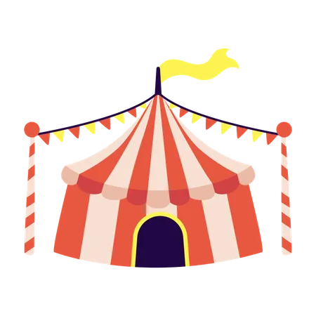 Tenda de circo  Ilustração