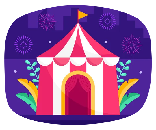 Tenda de circo  Ilustração