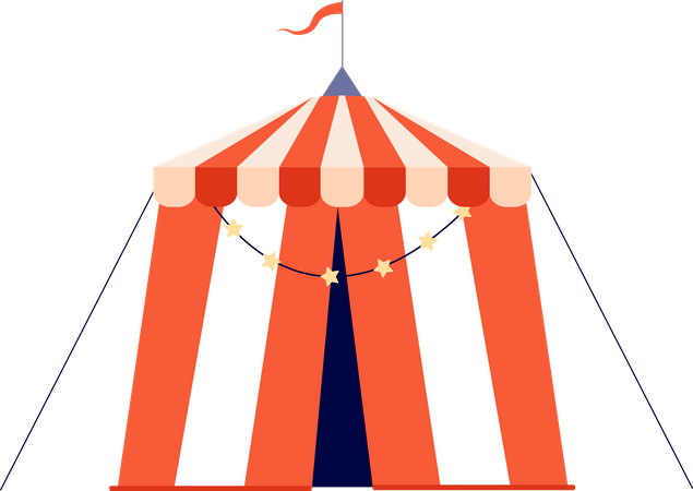 Tenda de circo  Ilustração