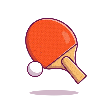 Tenis de mesa  Ilustración