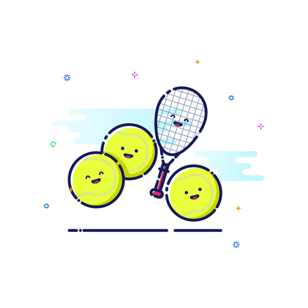 Esporte tênis  Ilustração