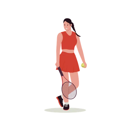 Tenista femenina  Illustration