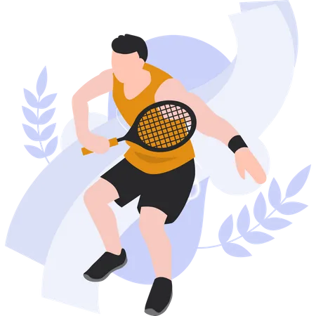 Tennis player Illustration