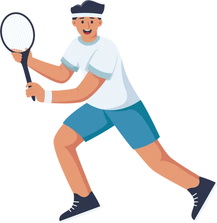 Tennis Player  Illustration