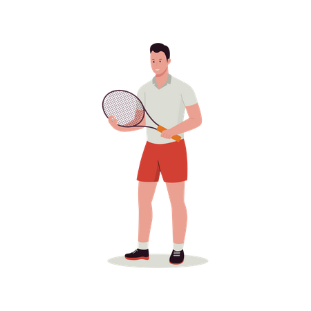 Tennis player  Illustration