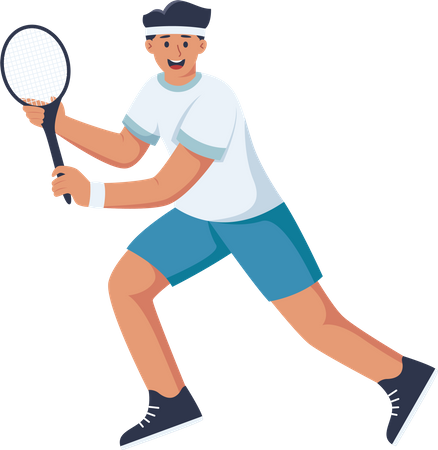 Tennis Player  Illustration