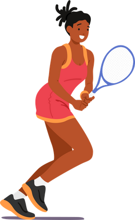 Tennis Player  Illustration