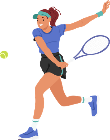 Tennis Player  Illustration