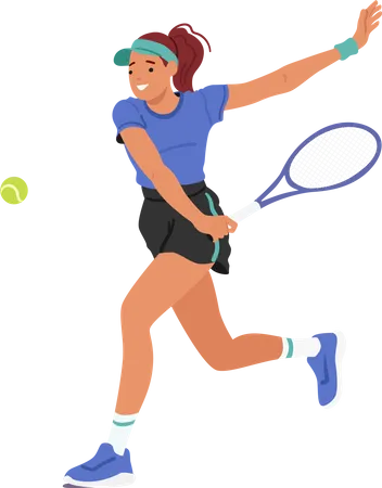 Tennis Player  Illustration