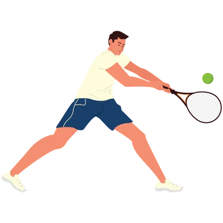 Tennis player  Illustration