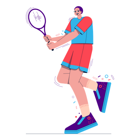 Tennisspieler  Illustration