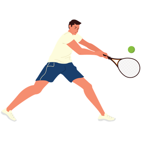Tennisspieler  Illustration